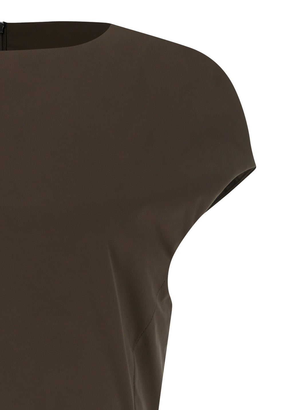 taffeta mini dress, brown