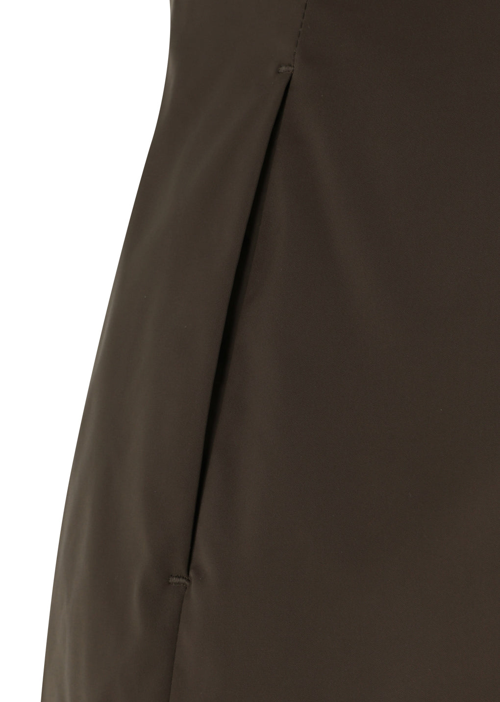 taffeta mini dress, brown