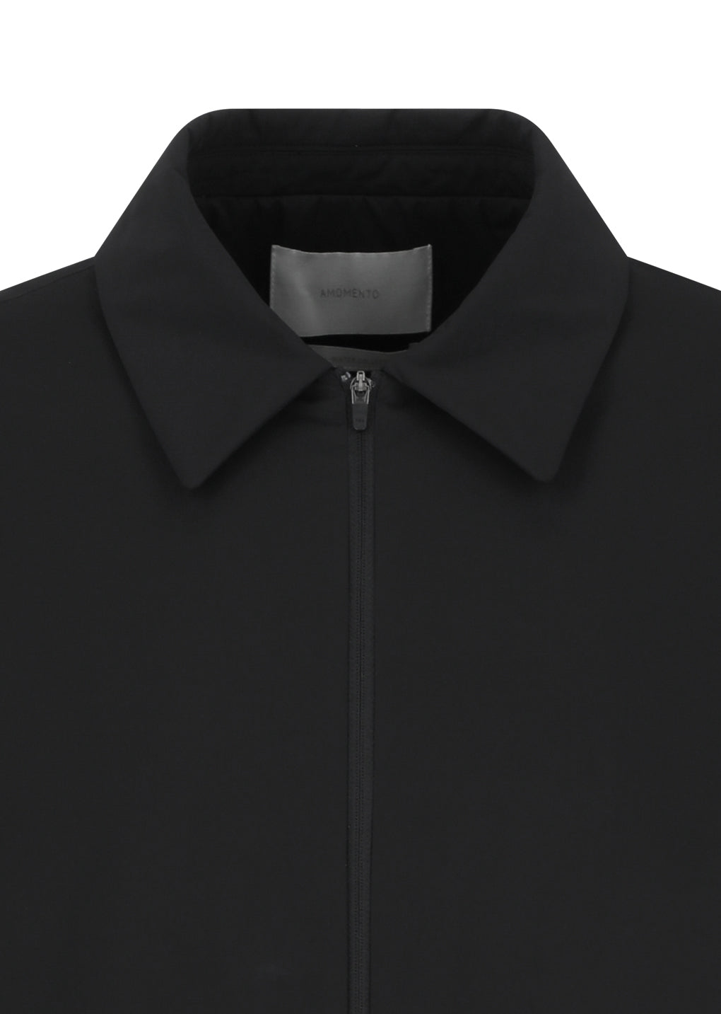 taffeta padded jumper, black