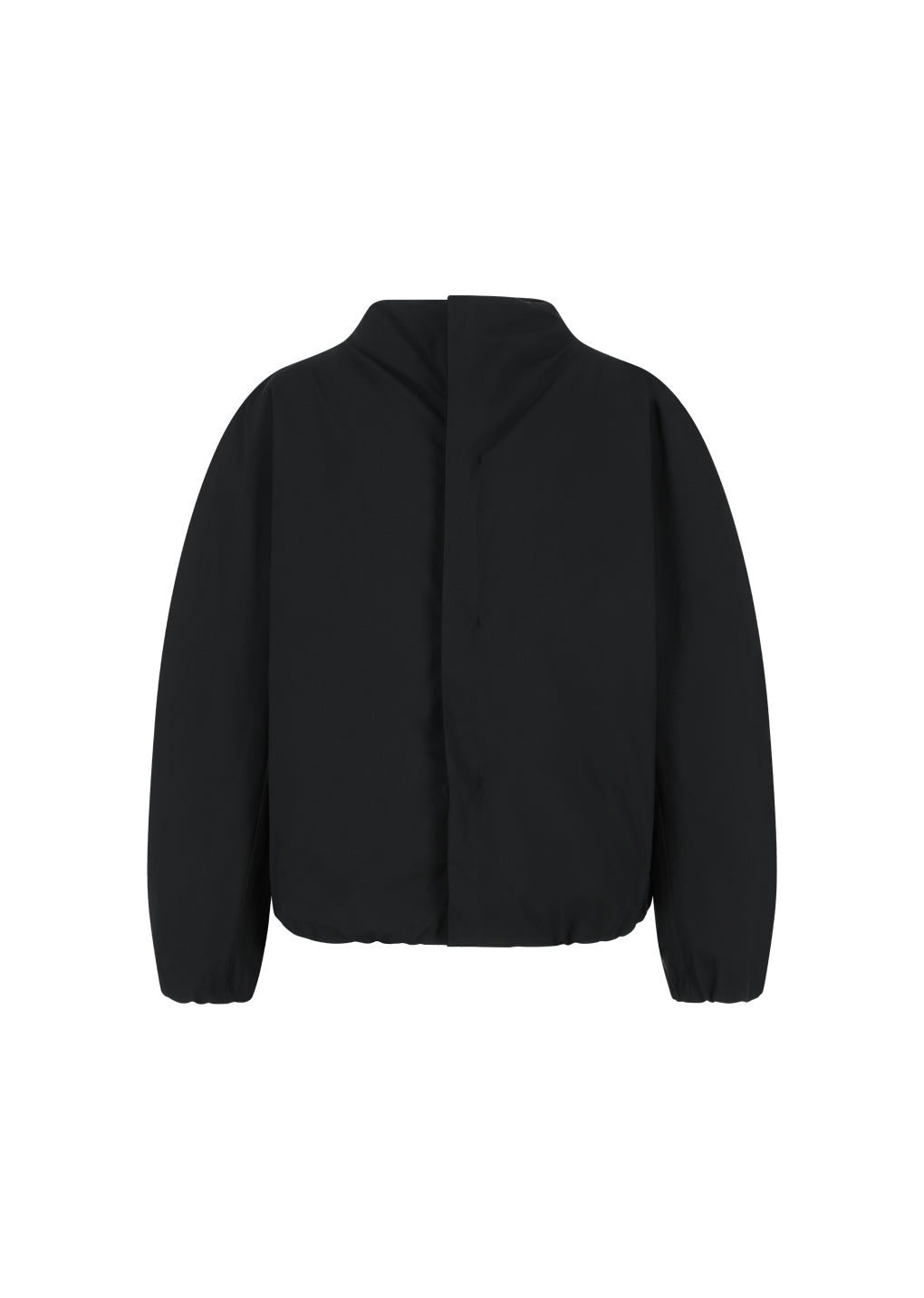 taffeta padded raglan jumper, black