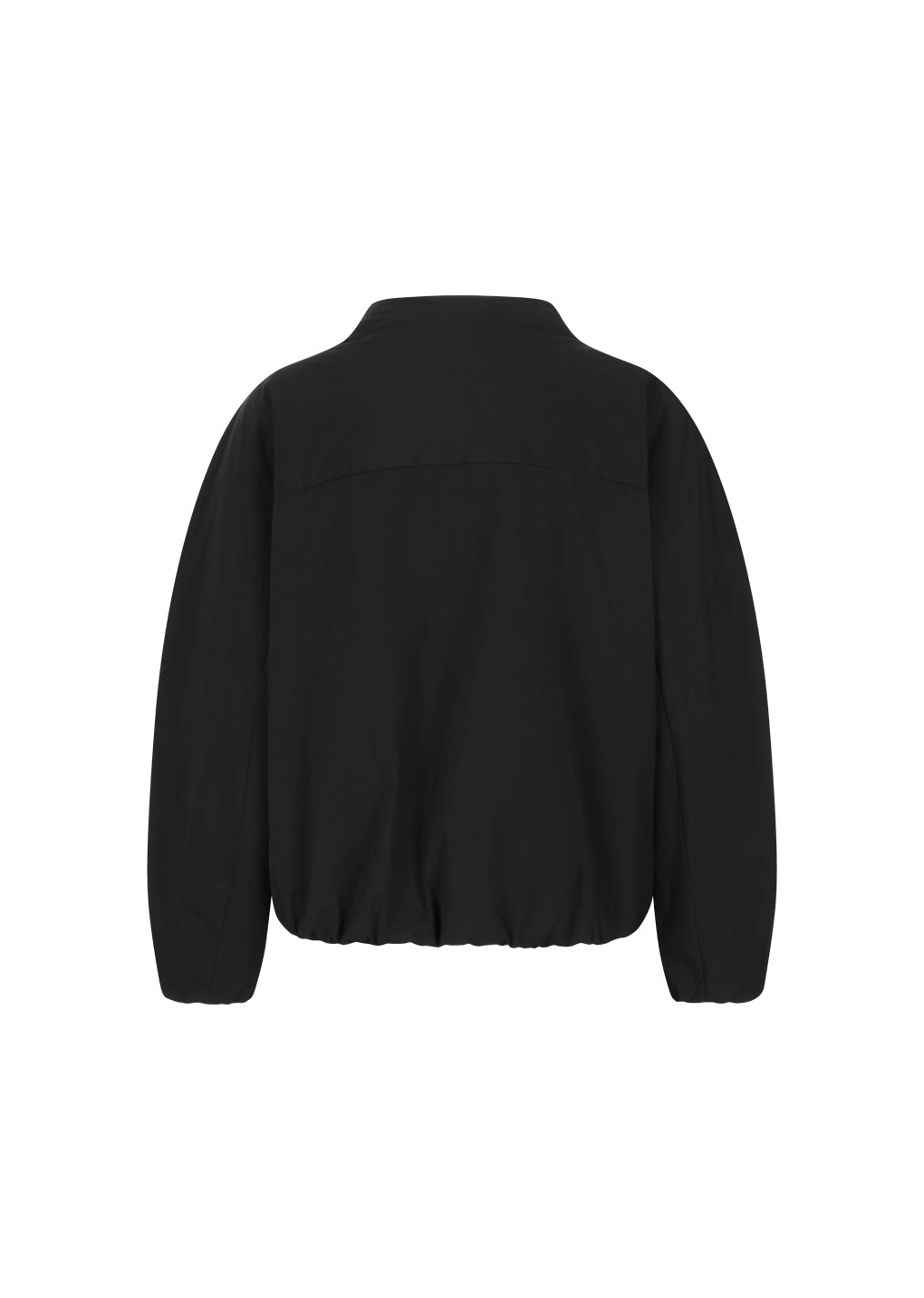 taffeta padded raglan jumper, black