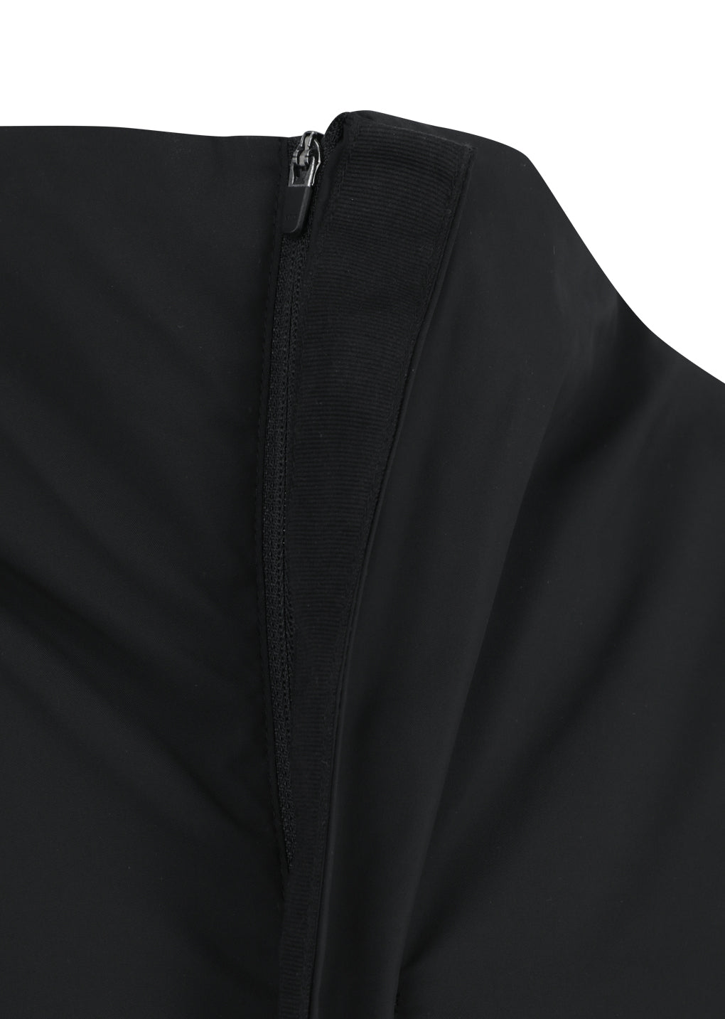 taffeta padded raglan jumper, black