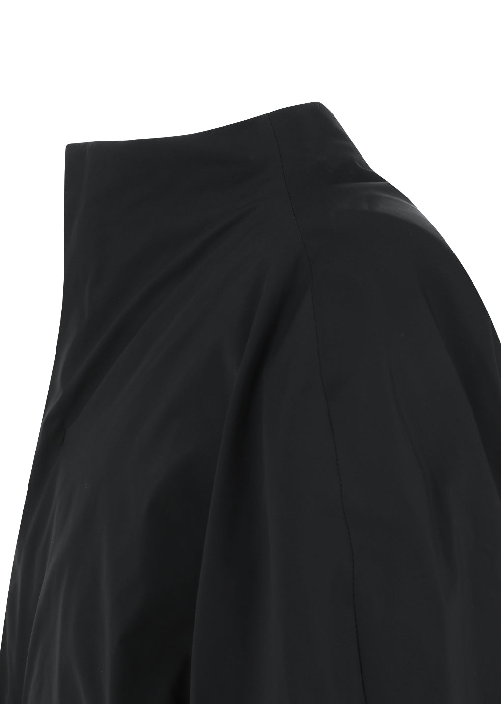 taffeta padded raglan jumper, black