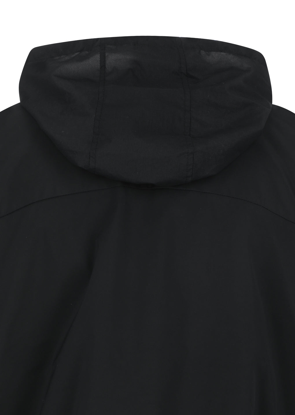 taffeta padded raglan jumper, black
