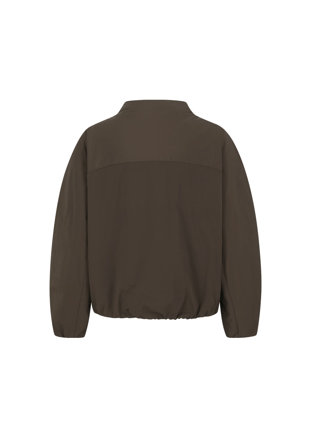 taffeta padded raglan jumper, brown