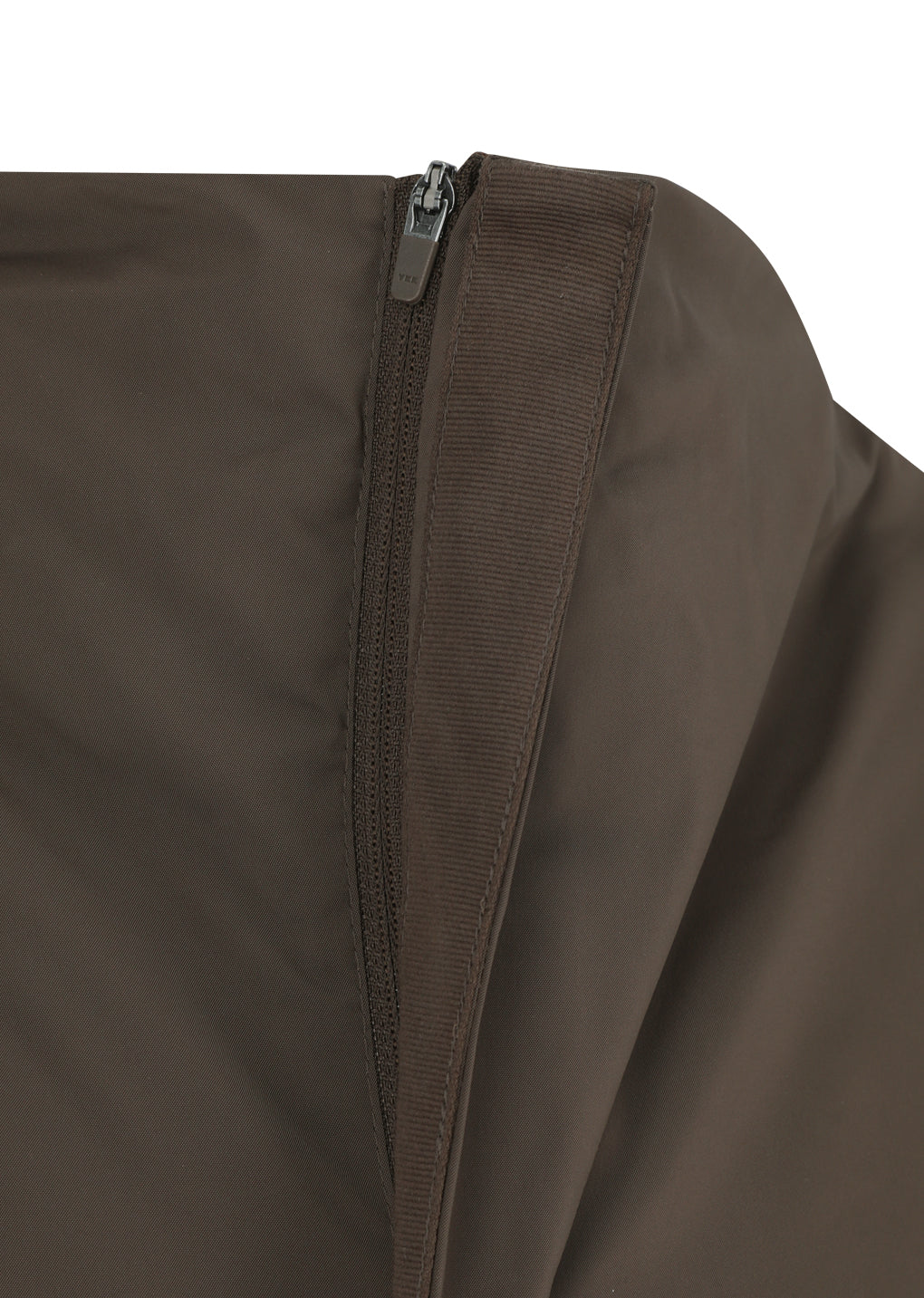 taffeta padded raglan jumper, brown