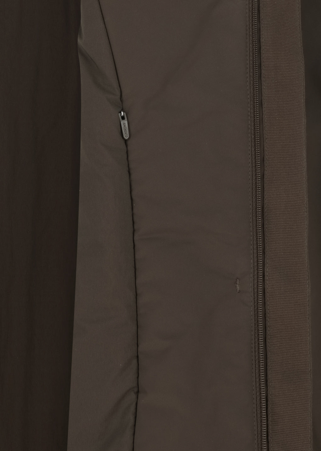 taffeta padded raglan jumper, brown