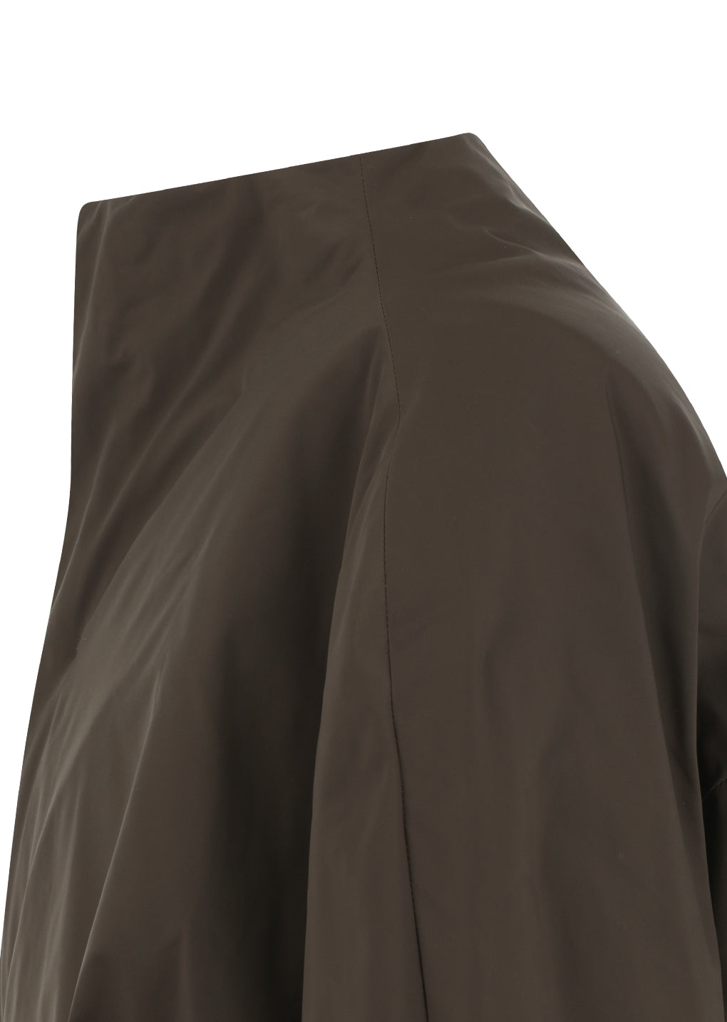 taffeta padded raglan jumper, brown