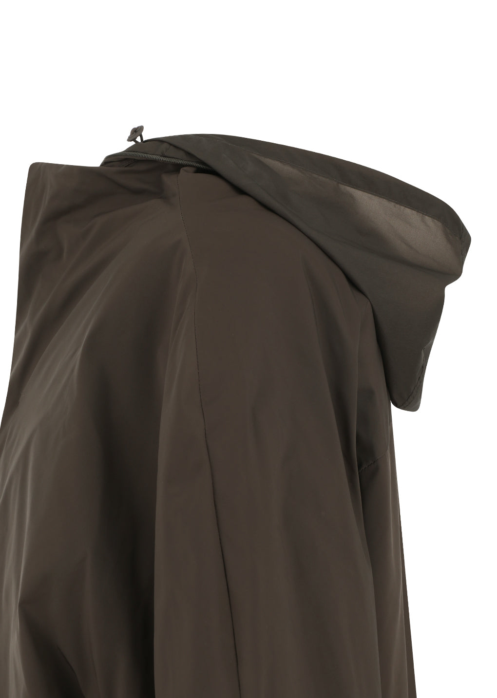 taffeta padded raglan jumper, brown