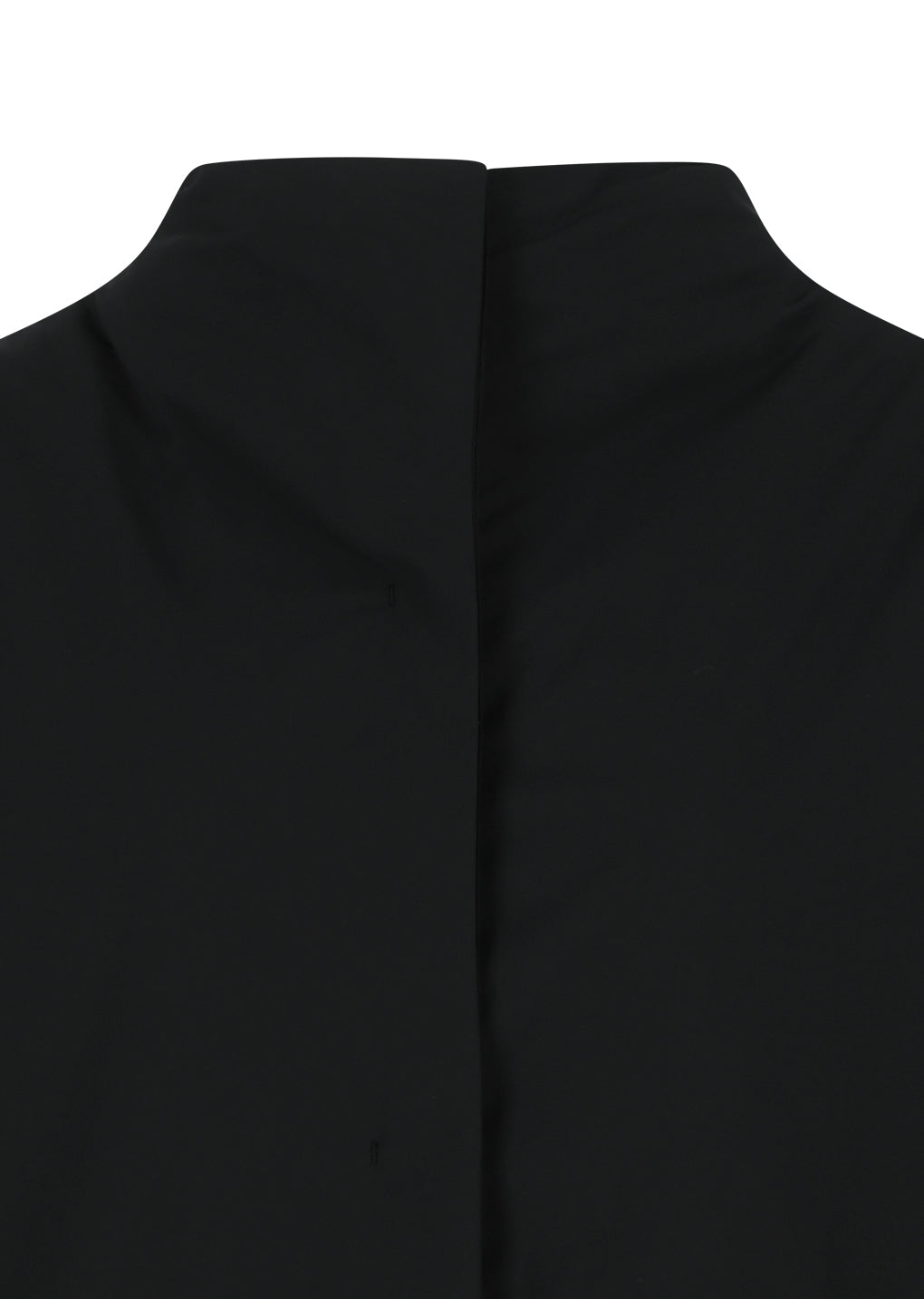 taffeta padded raglan short jumper, black