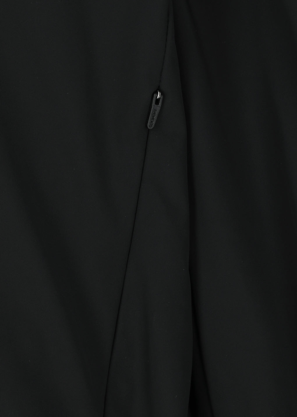 taffeta padded raglan short jumper, black