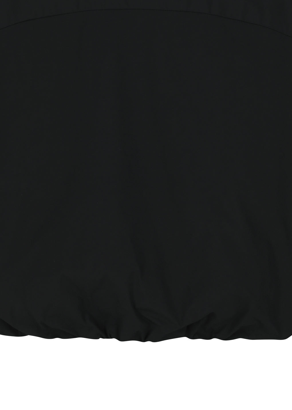 taffeta padded raglan short jumper, black