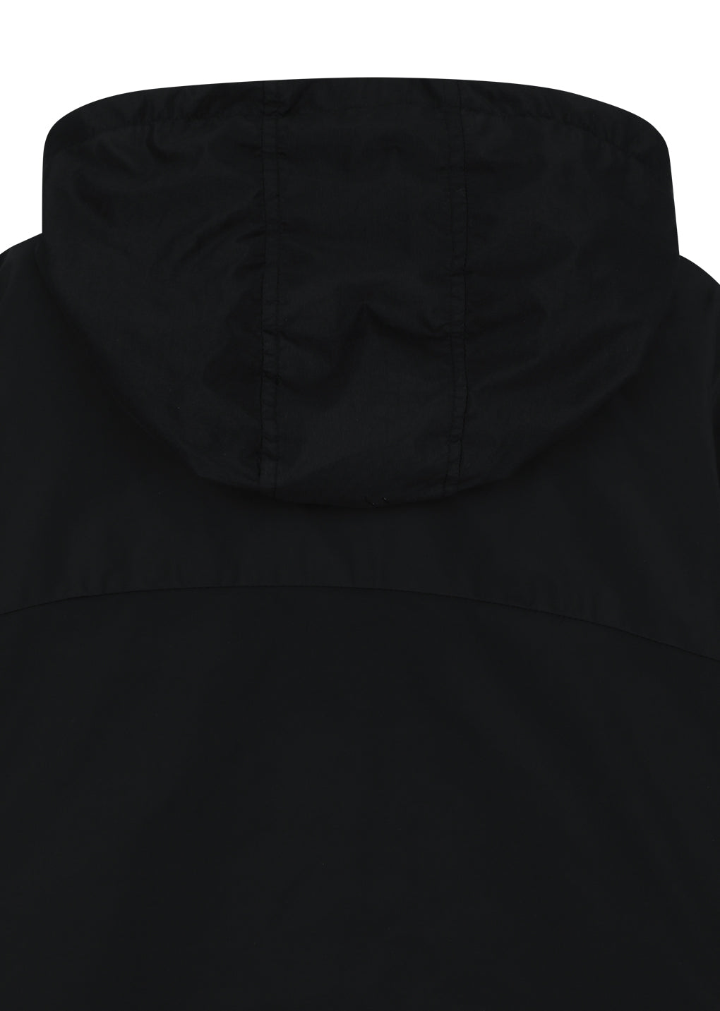 taffeta padded raglan short jumper, black
