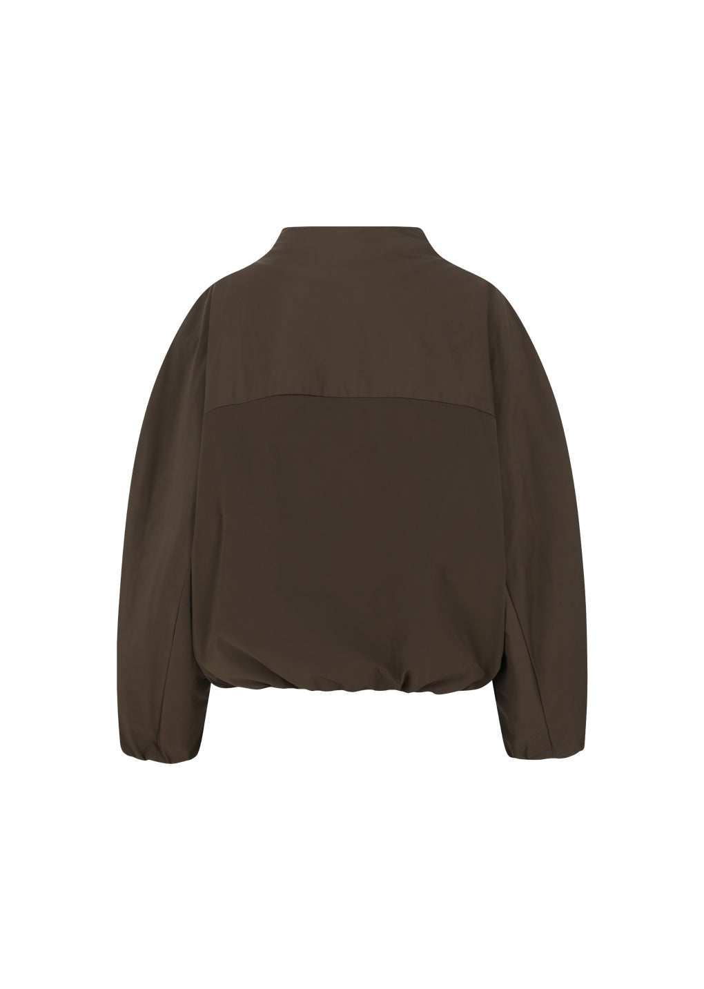 taffeta padded raglan short jumper, brown