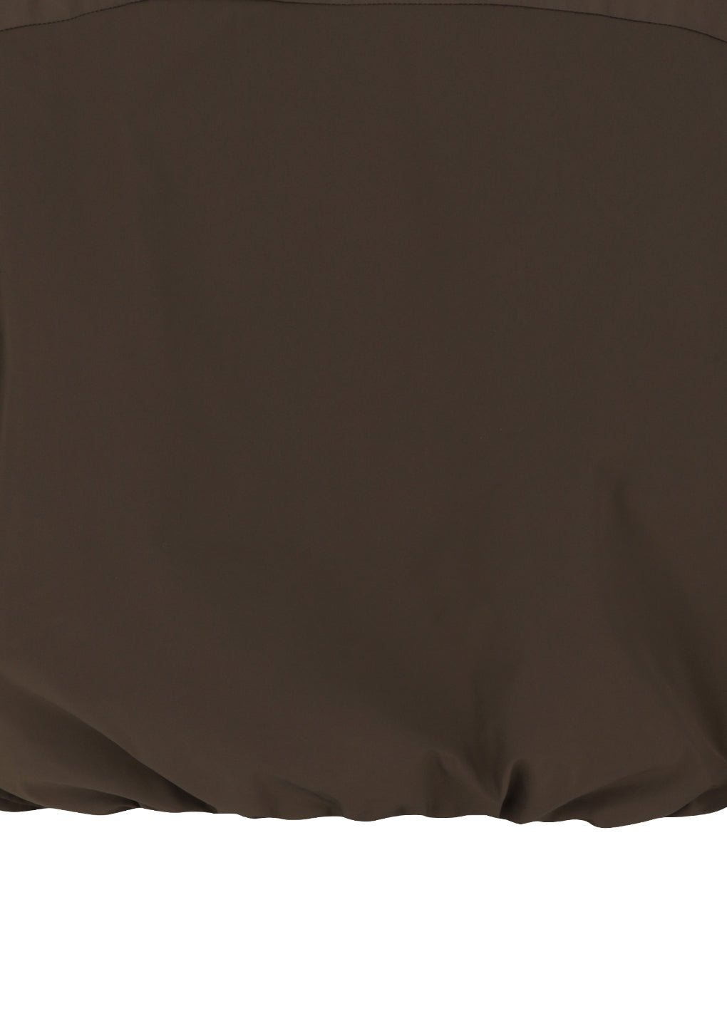 taffeta padded raglan short jumper, brown