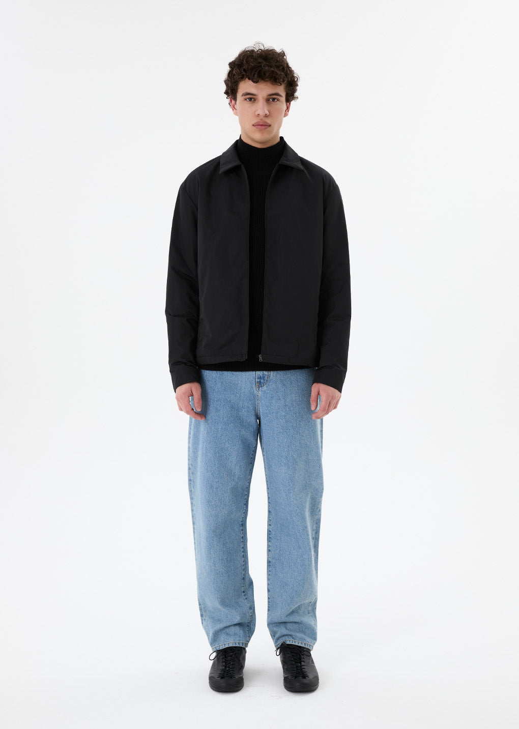taffeta padded jumper, black hover