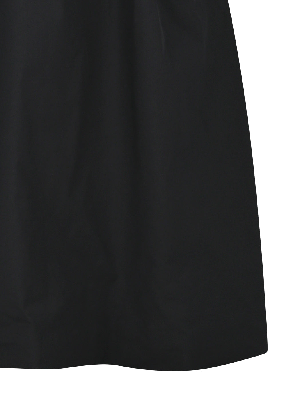 taffeta shirring flare skirt, black