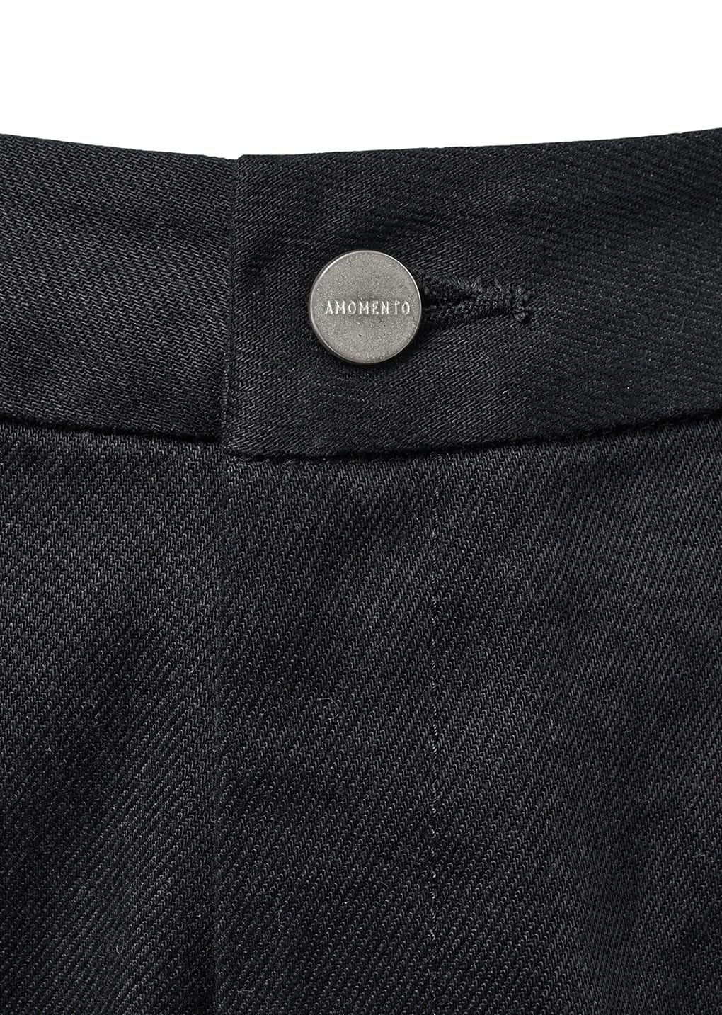 tapered fit denim, black
