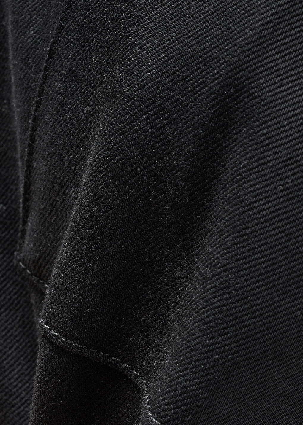 tapered fit denim, black