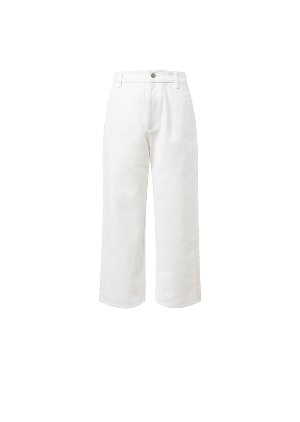 TAPERED FIT DENIM, WHITE