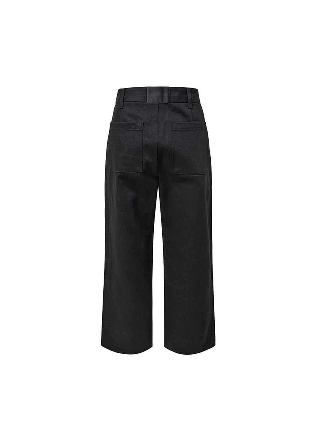 tapered fit denim, black