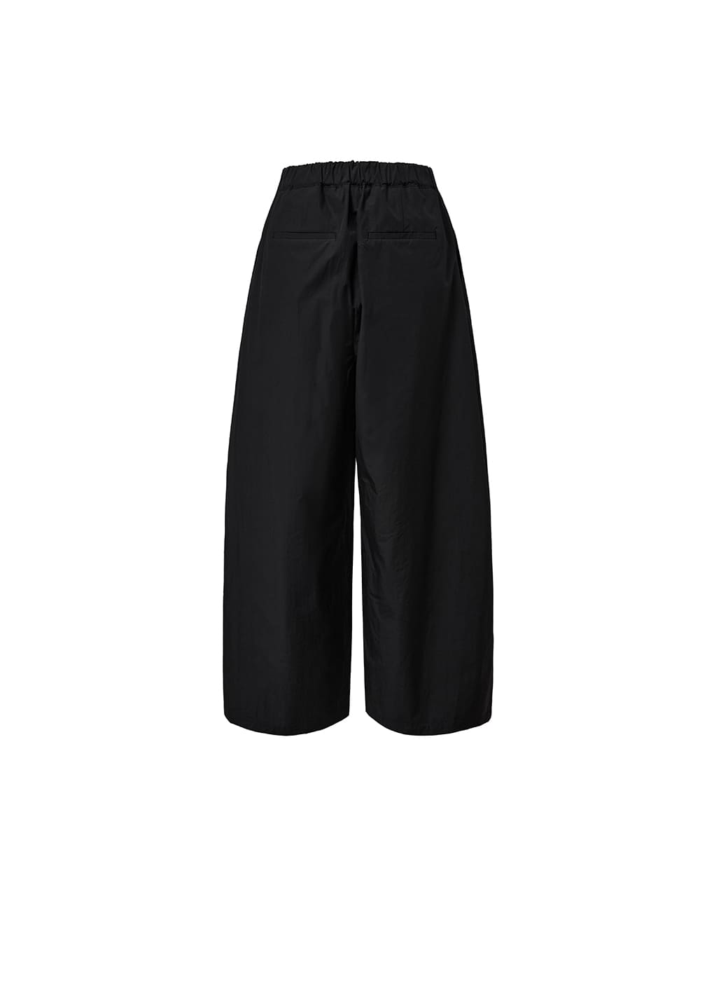 THREE TUCK BANDING PANTS, BLACK