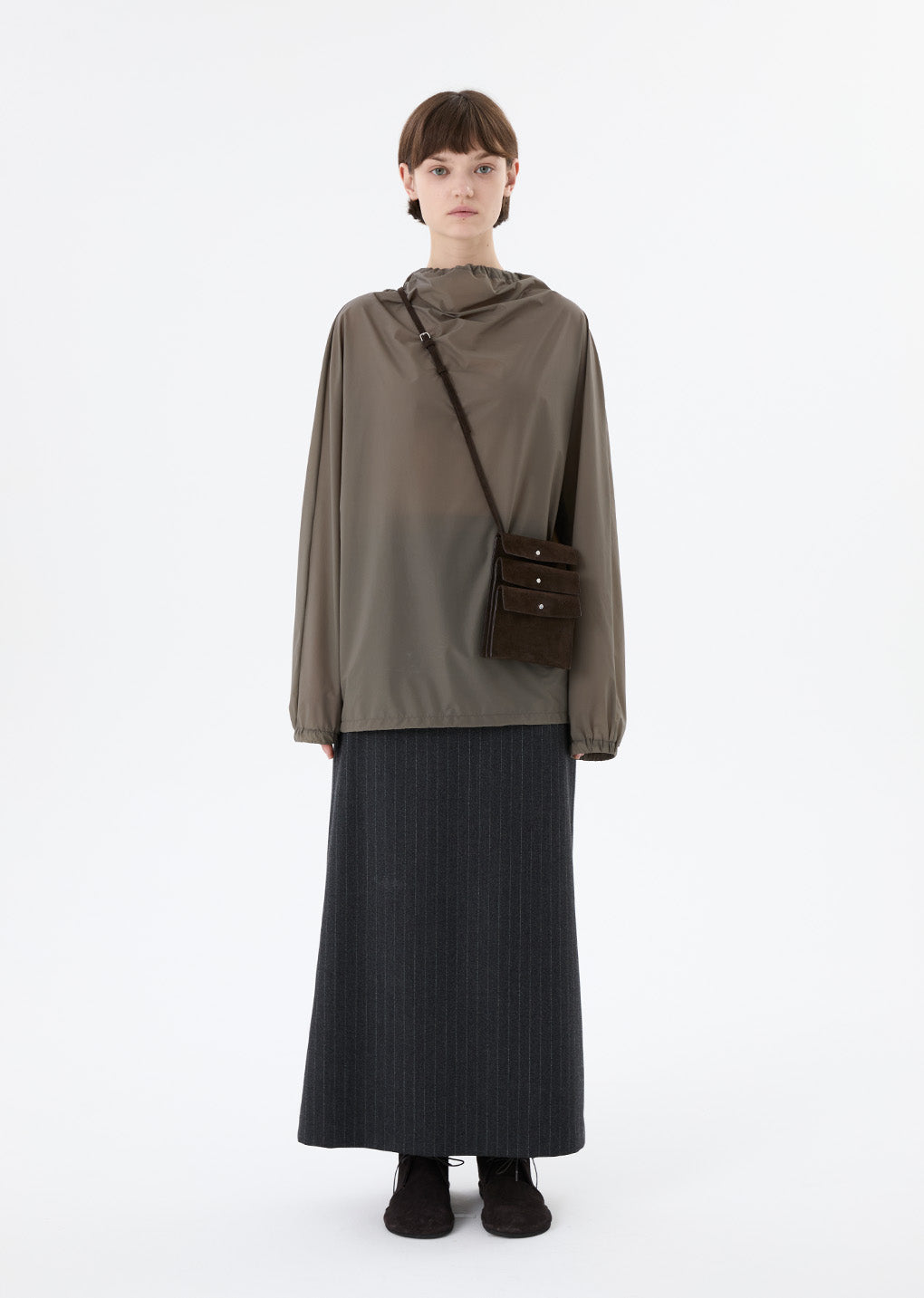 trio pocket bag, dark brown