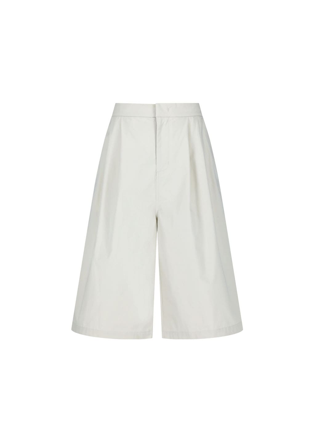 two tuck wide shorts, ivory