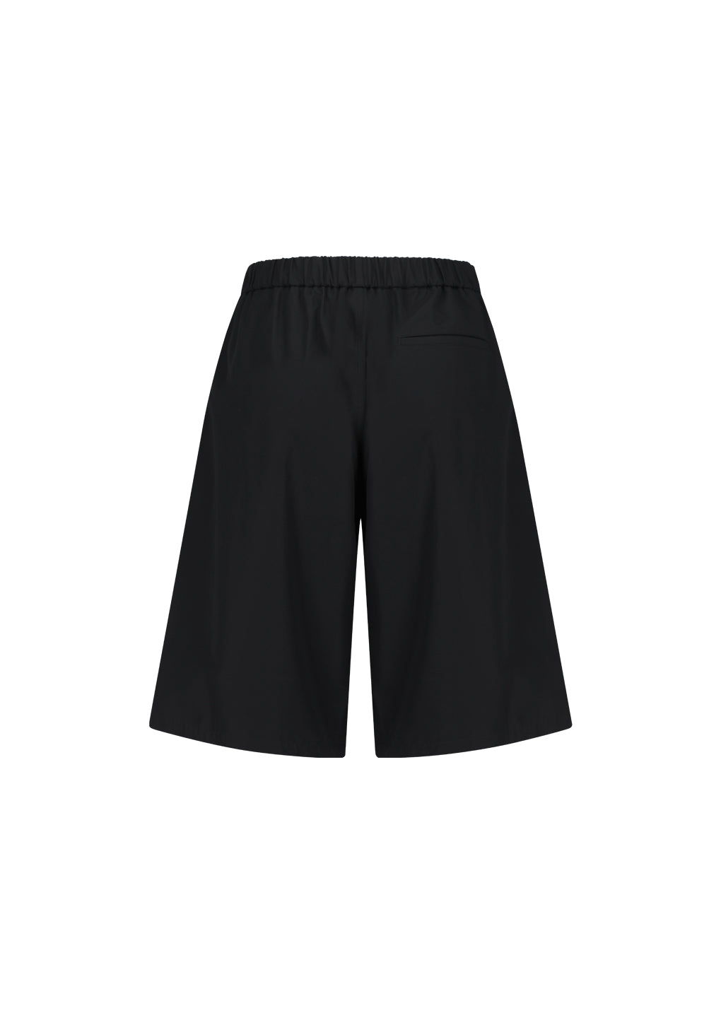 two tuck wide shorts, black hover