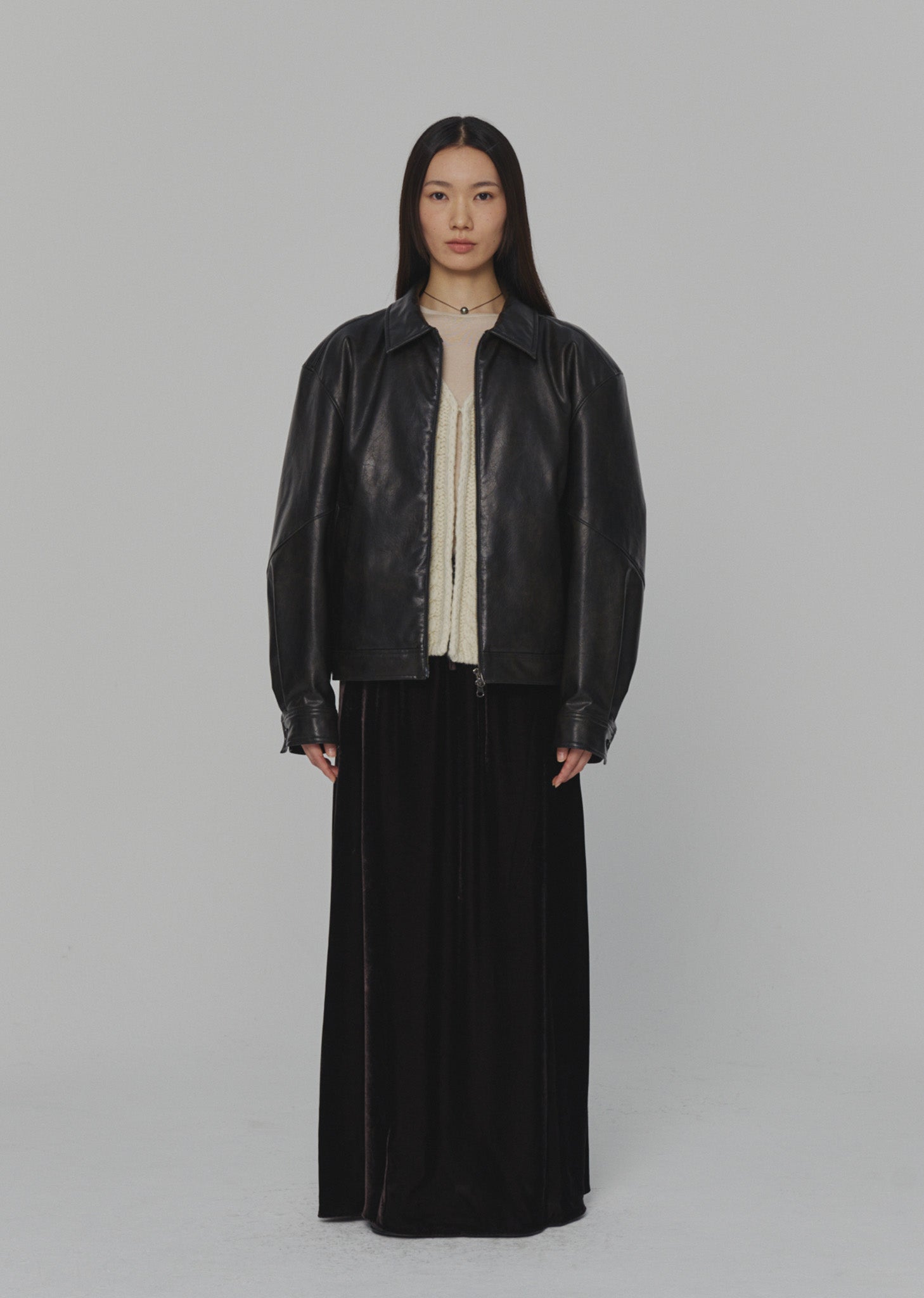 VEGAN LEATHER BLOUSON