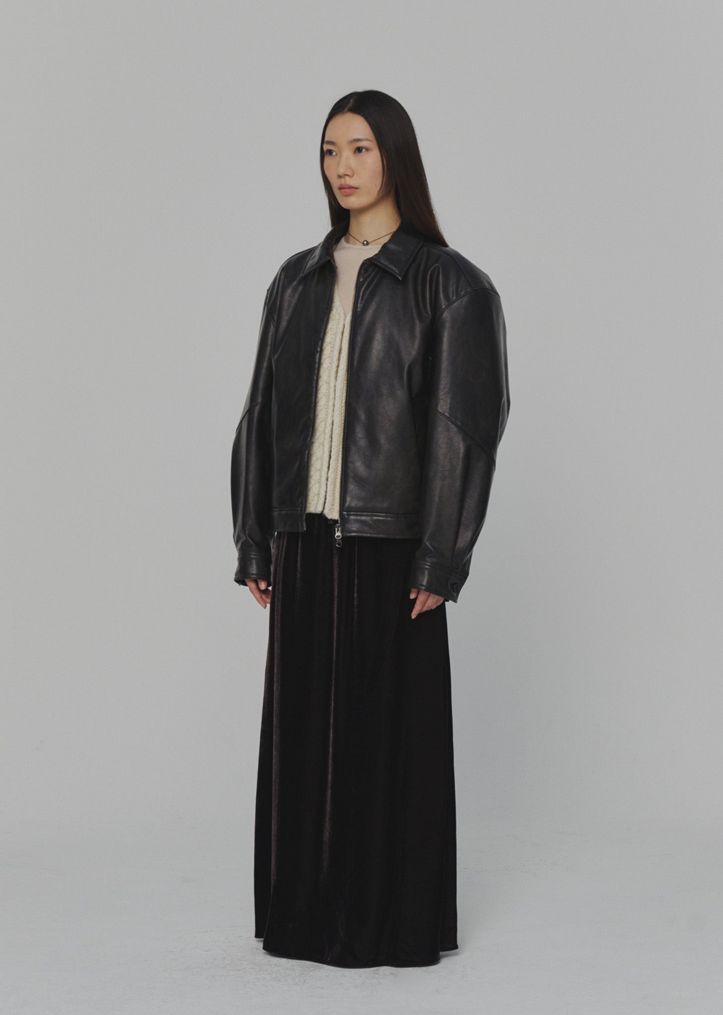 VEGAN LEATHER BLOUSON