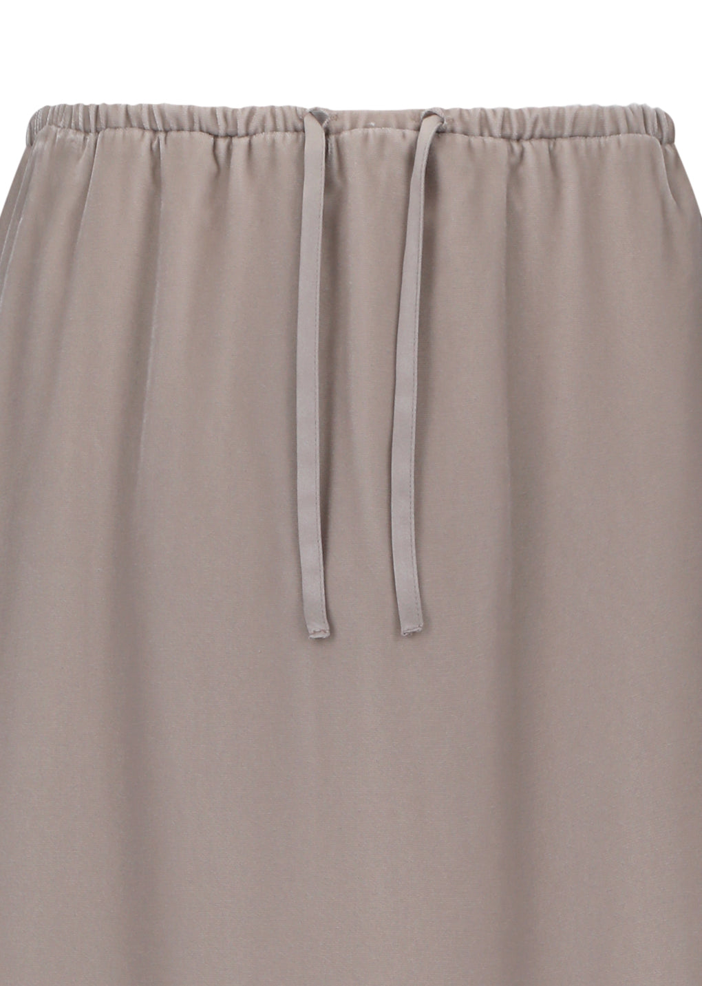 velvet drawstring maxi skirt, dust pink