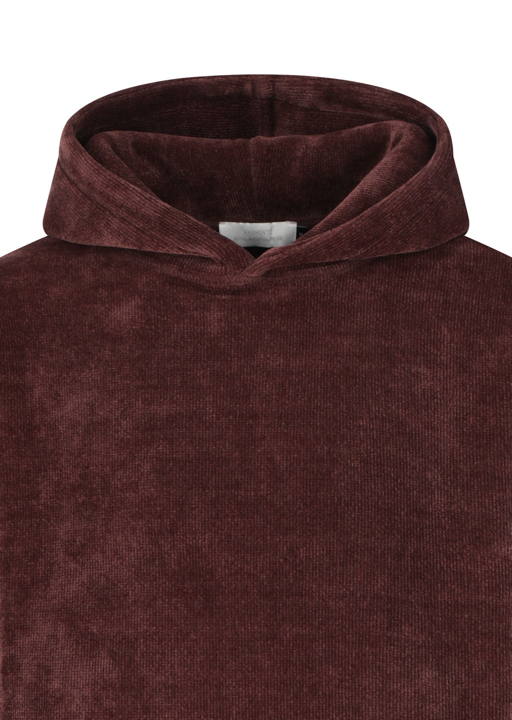 velvet reversible hoodie, burgundy