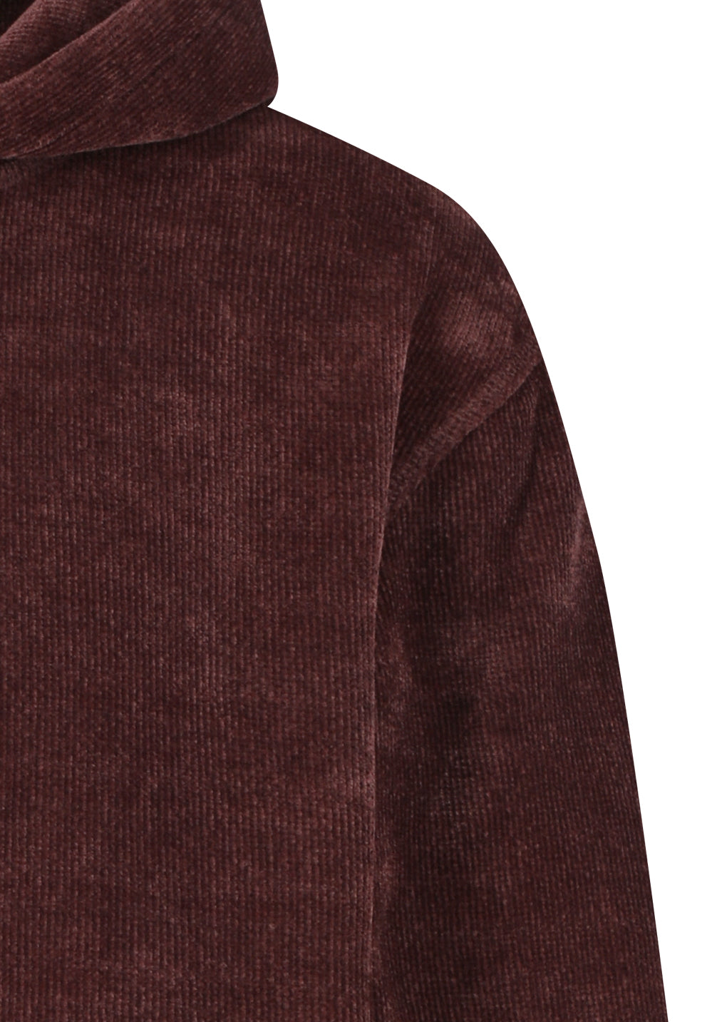 velvet reversible hoodie, burgundy