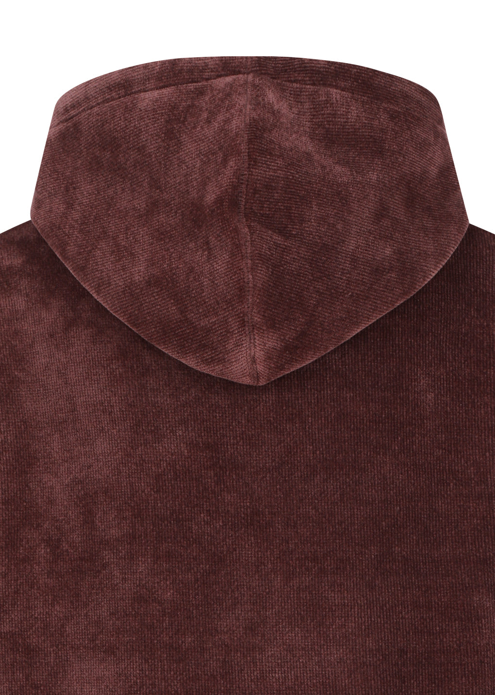 velvet reversible hoodie, burgundy