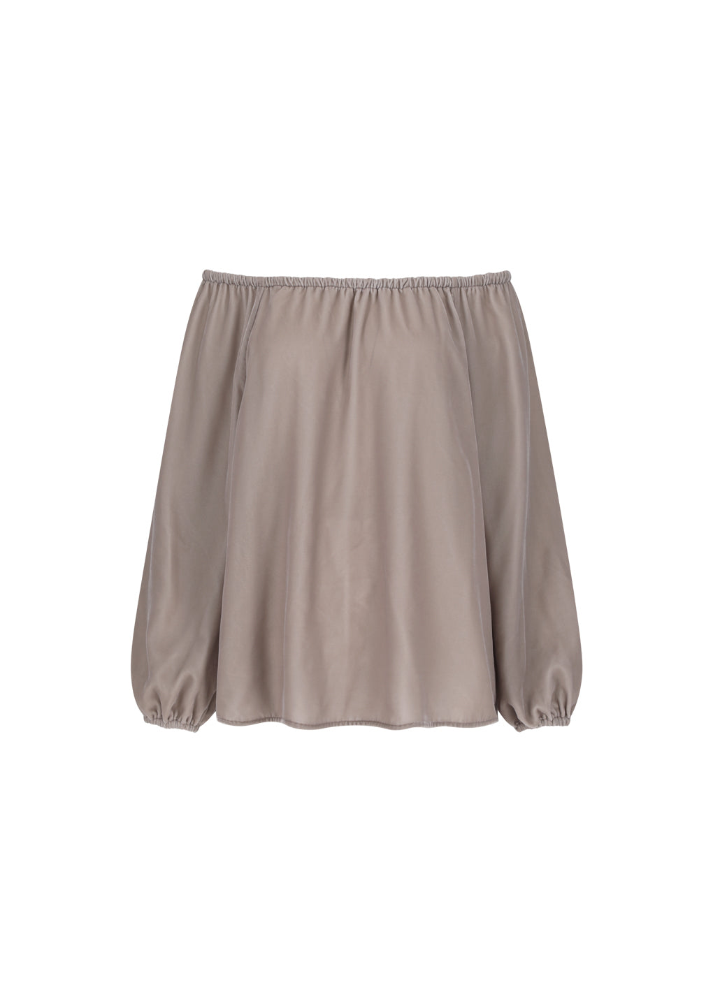 velvet shirring top, dust pink