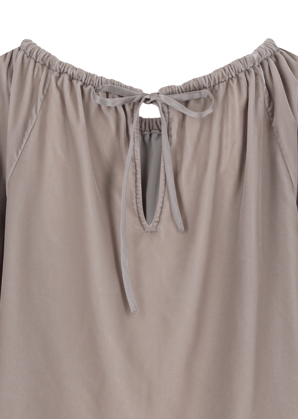 velvet shirring top, dust pink