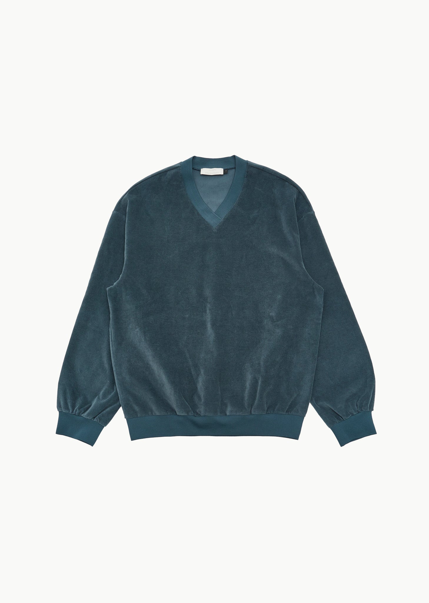 VELVET V-NECK PULLOVER (3 COLORS)