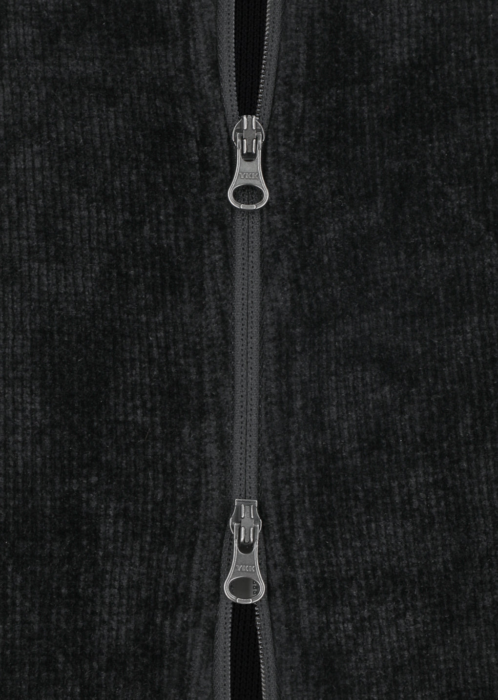 velvet zip up jumper, black