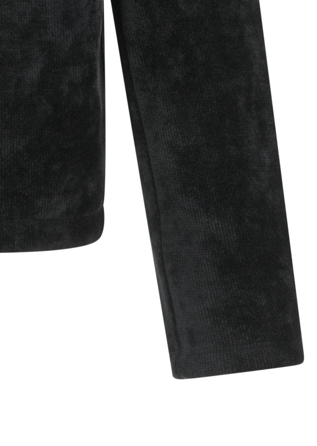 velvet zip up jumper, black