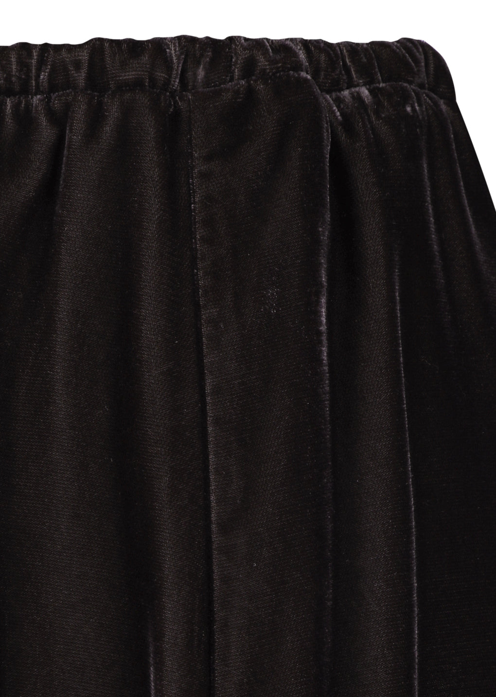 velvet drawstring maxi skirt, brown