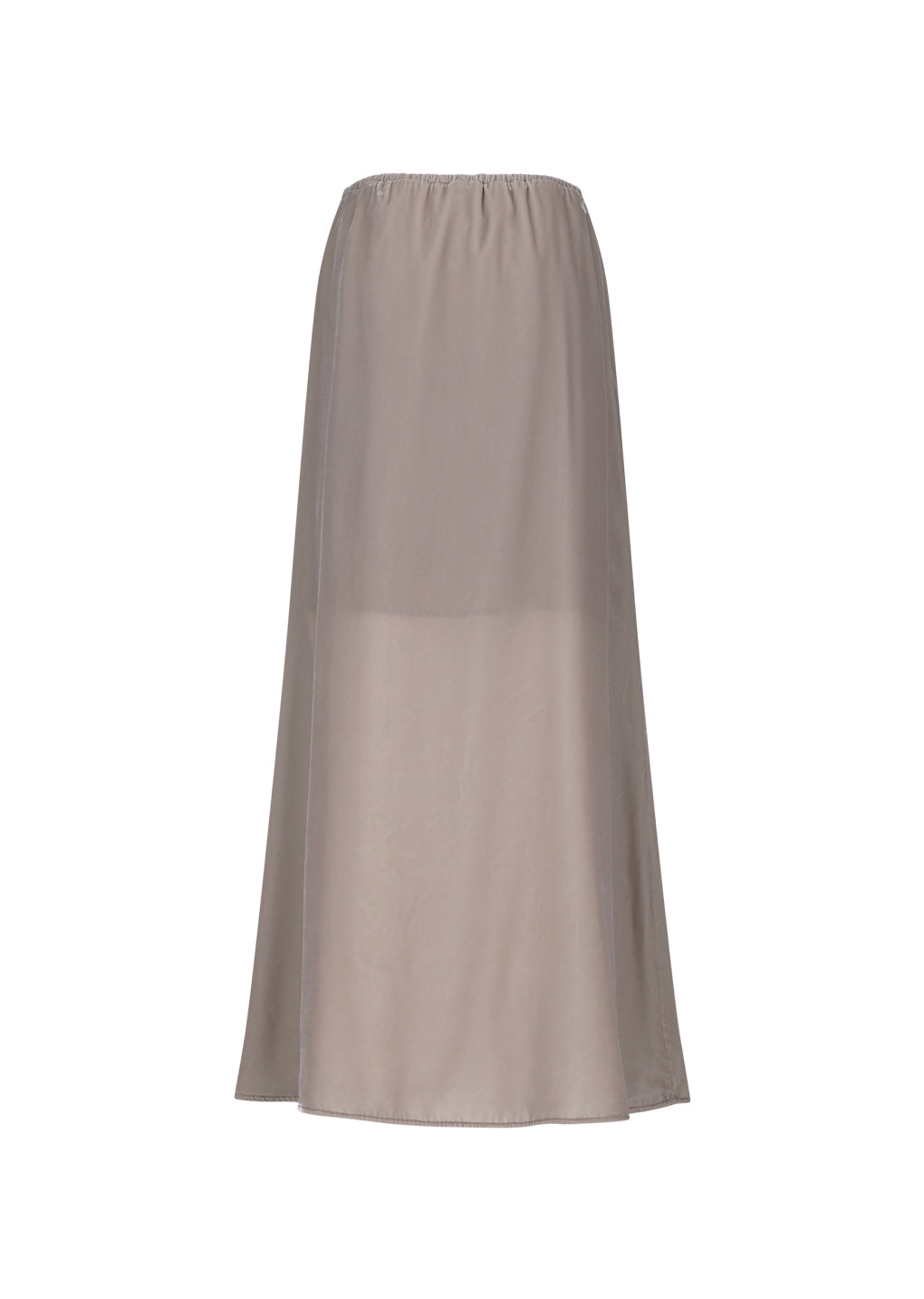velvet drawstring maxi skirt, dust pink hover