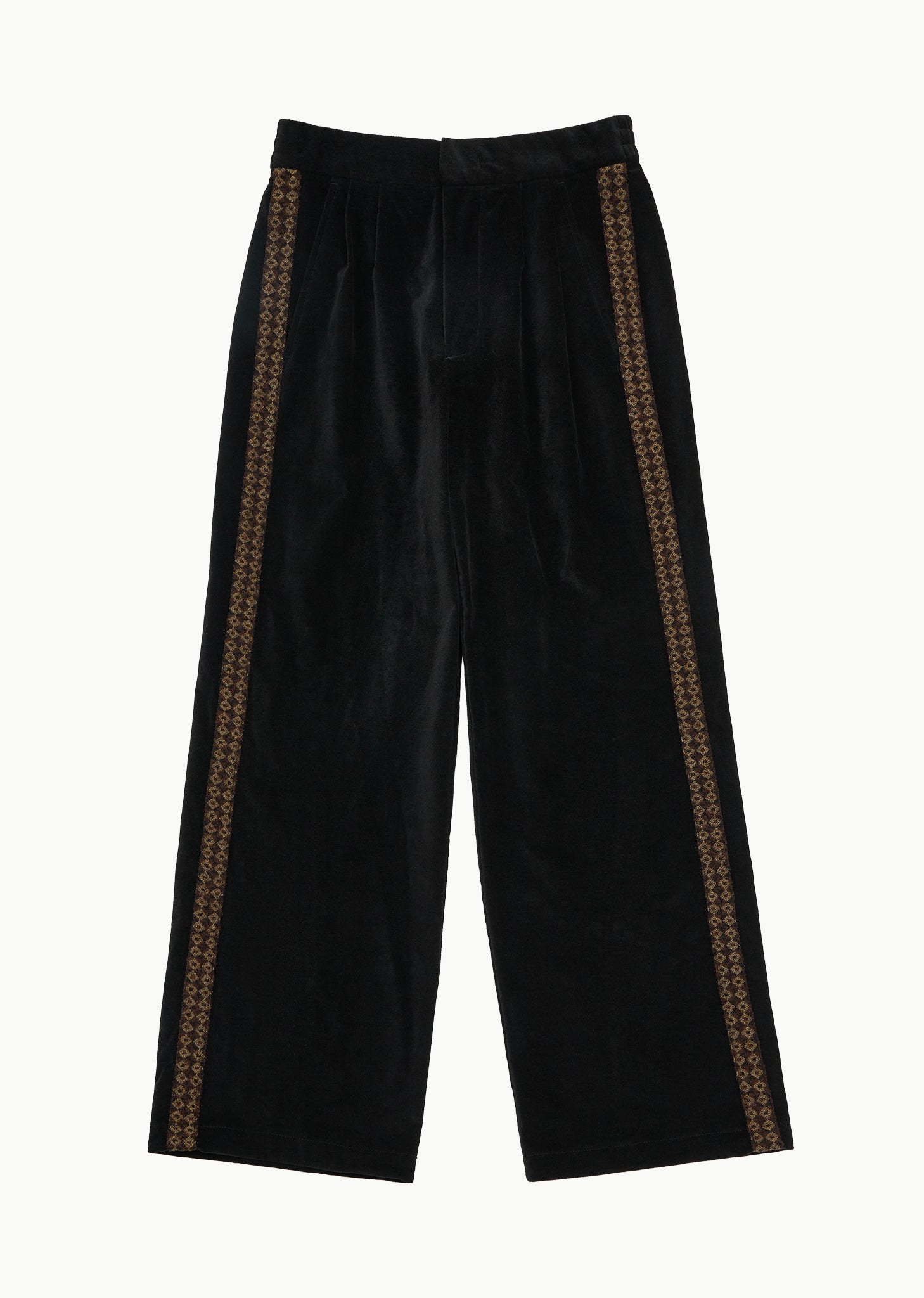 VELVET JACQUARD PANTS