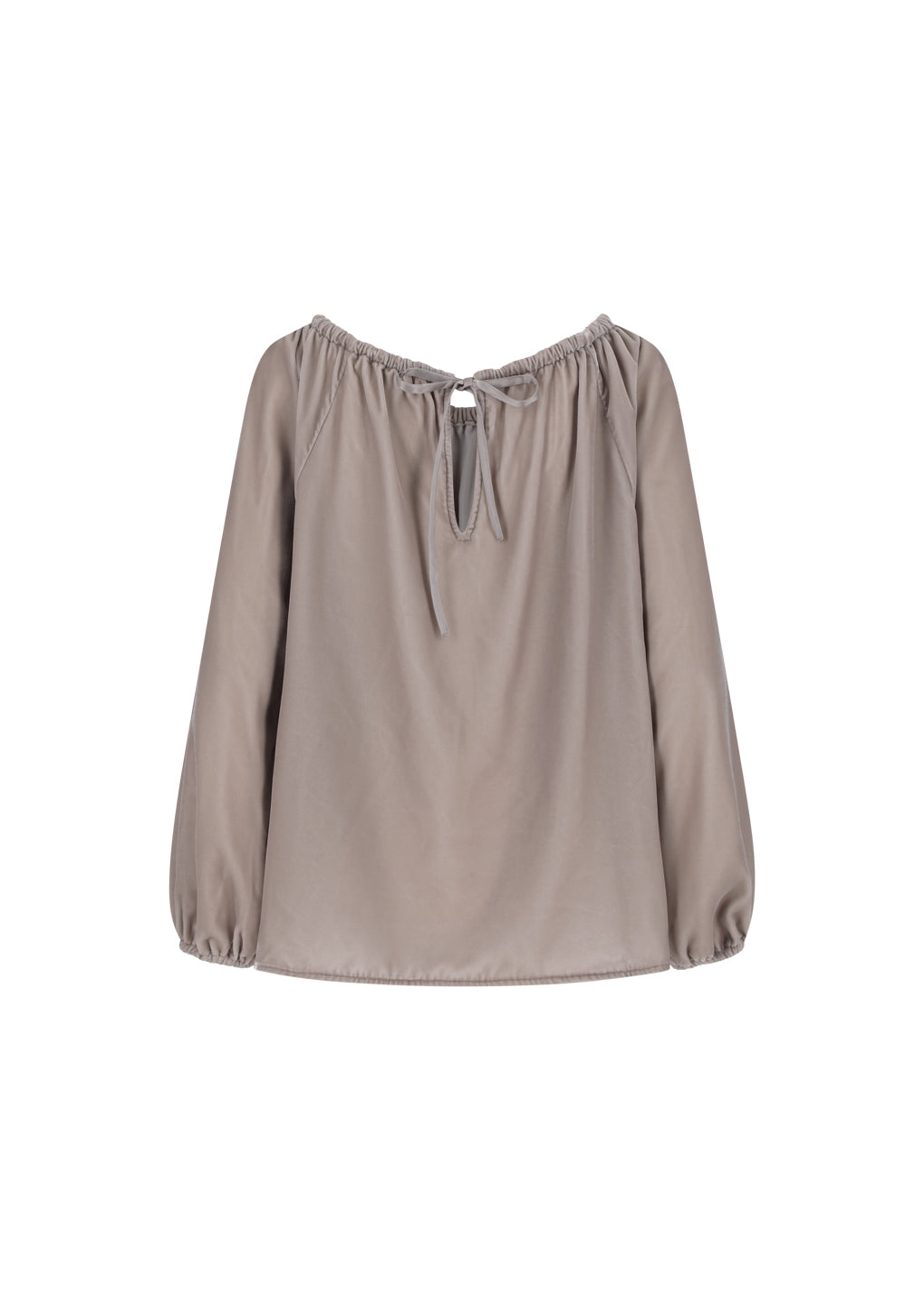 velvet shirring top, dust pink hover