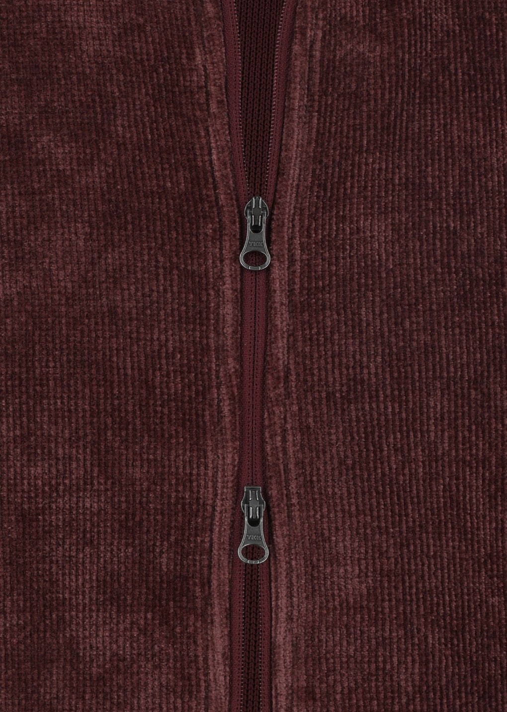 velvet zip up jumper, burgundy