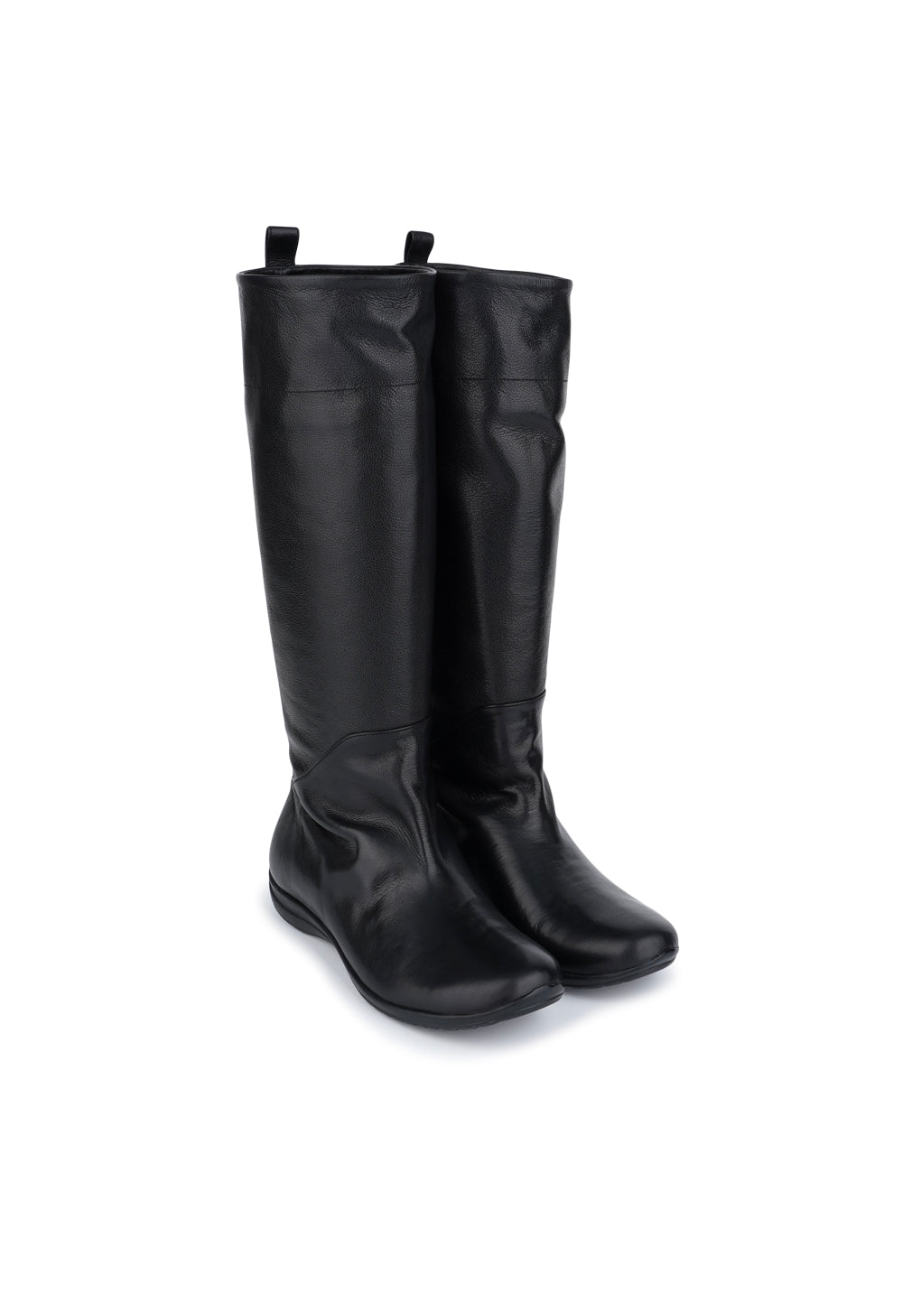 vibram long boots, black