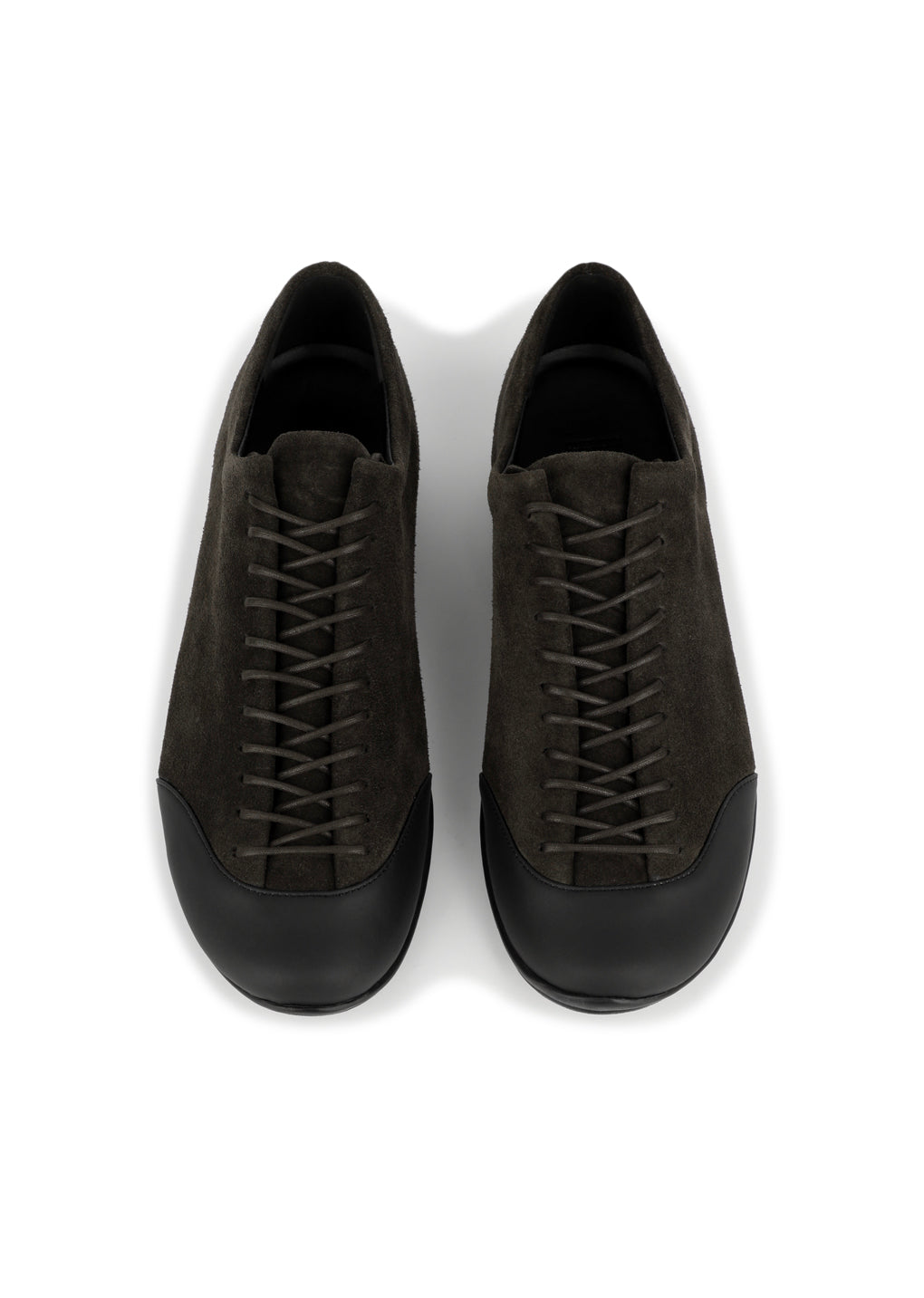 vibram lace-up sneakers, dark brown