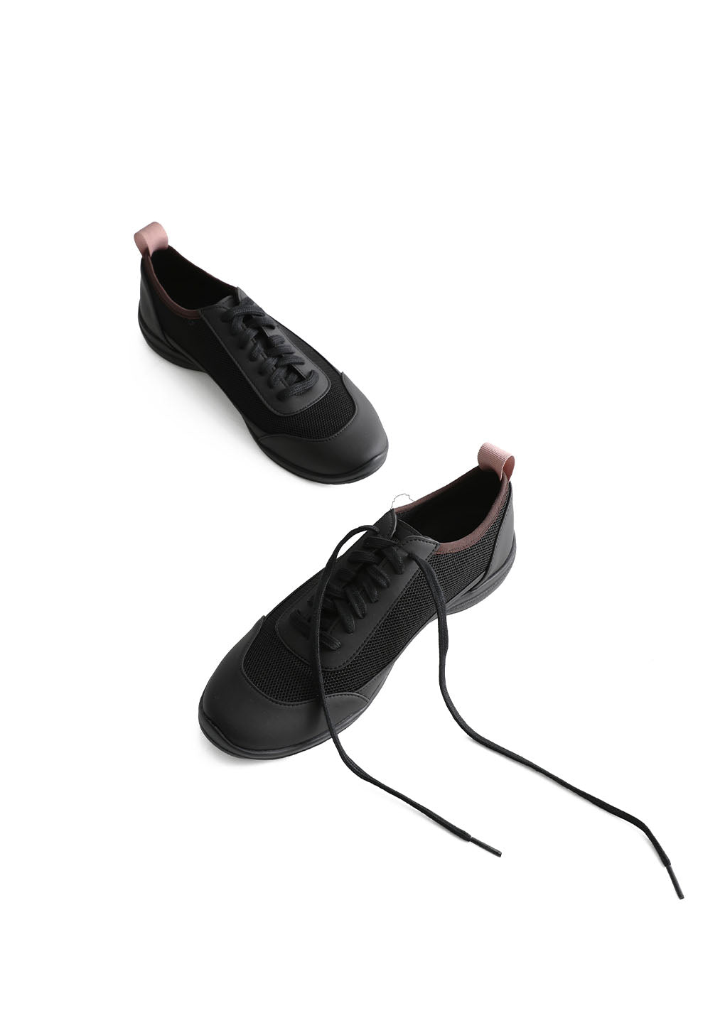 vibram mesh sneakers, black