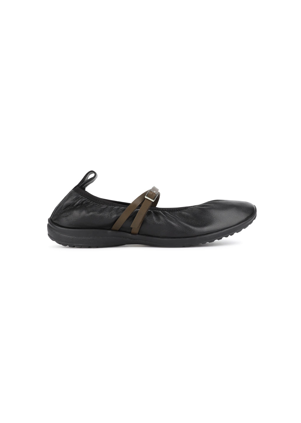 vibram shirring flats, black