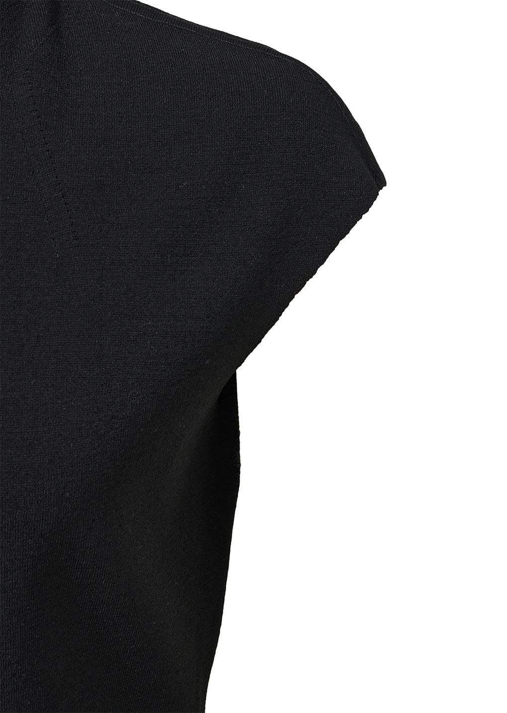 wholegarment cap sleeve cardigan, black